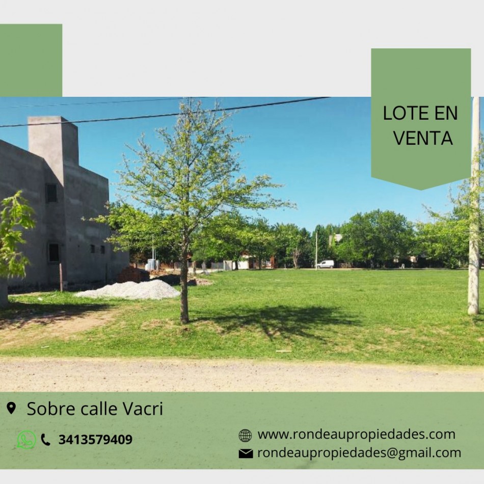 Lote en venta, las casuarinas