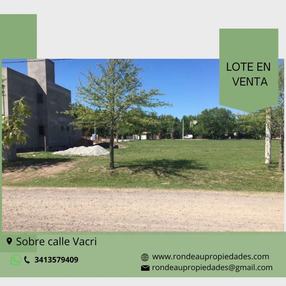 Lote en venta, las casuarinas