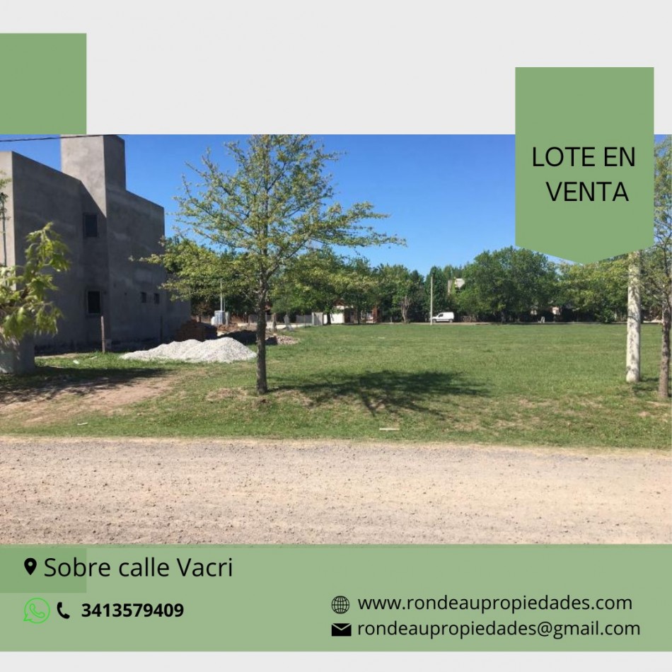 Lote en venta, las casuarinas