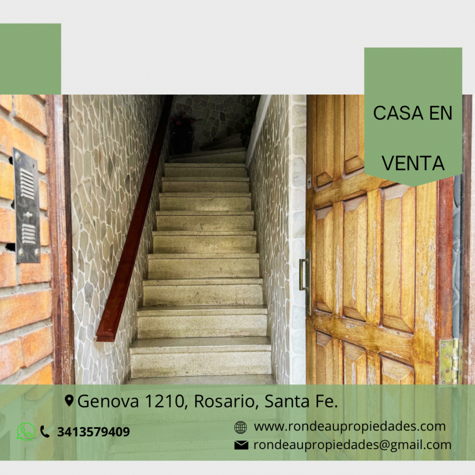 CASA EN VENTA PLANTA ALTA 3 DORMITORIOS