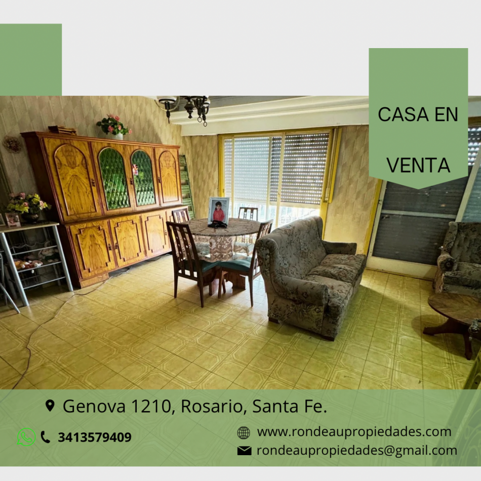 CASA EN VENTA PLANTA ALTA 3 DORMITORIOS