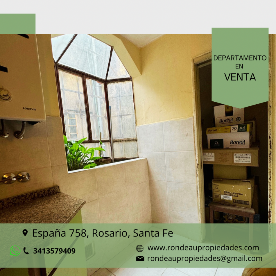 DEPARTAMENTO INTERNO DE 2 DORMITORIOS Y COMODIN EN VENTA 