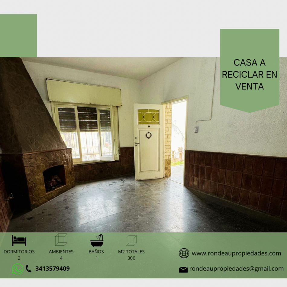 CASA A RECICLAR EN VENTA