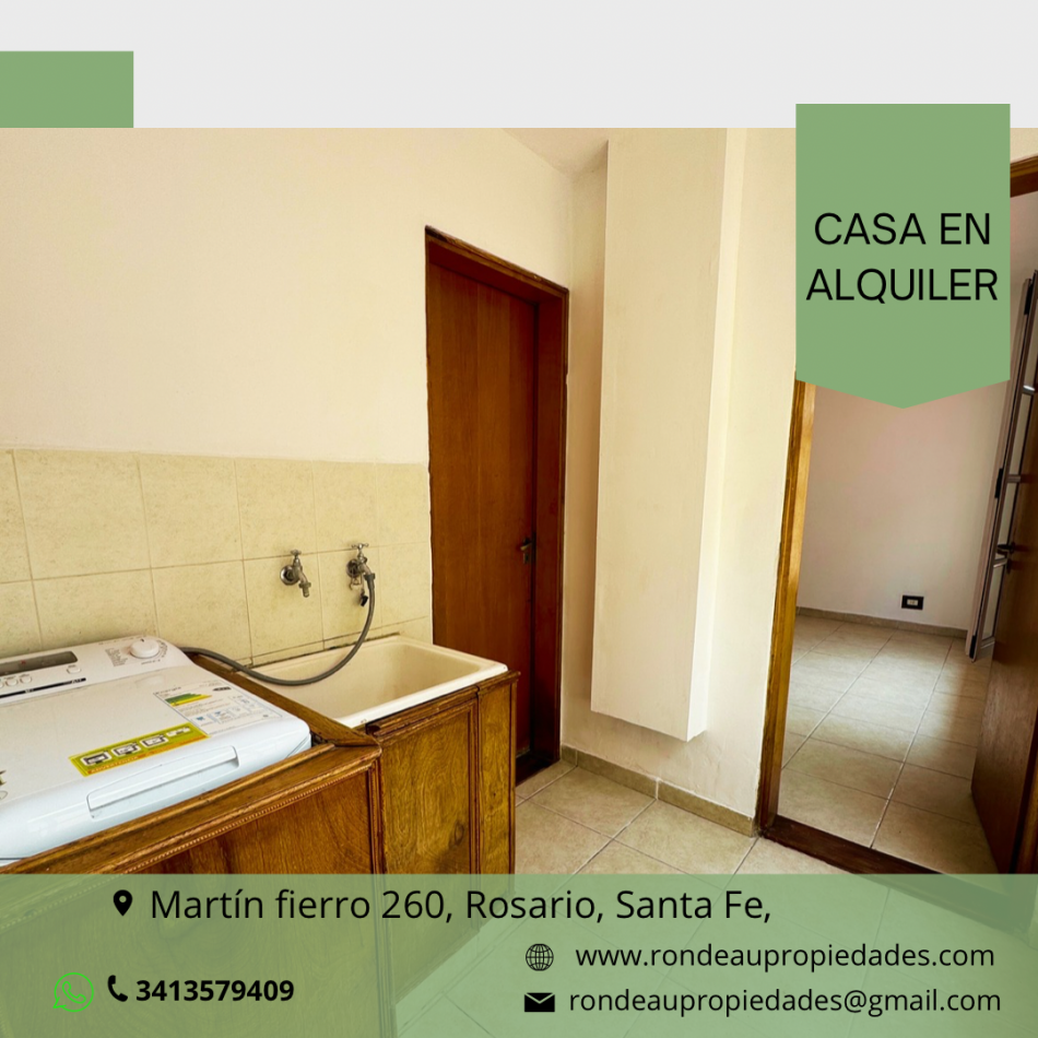 CASA DE 2 DORMITORIOS EN ALQUILER 