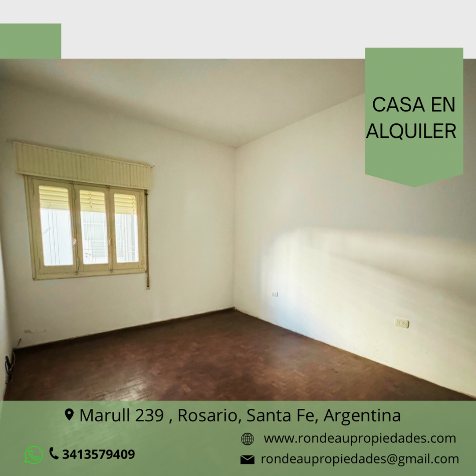 CASA DE 2 DORMITORIOS EN ALQUILER