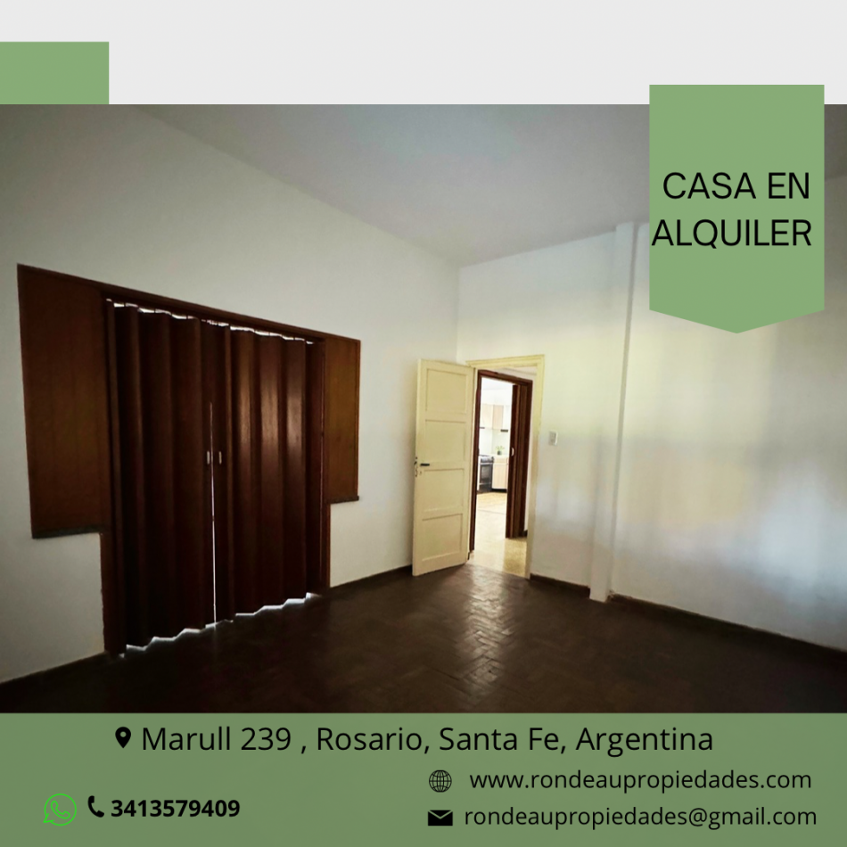 CASA DE 2 DORMITORIOS EN ALQUILER