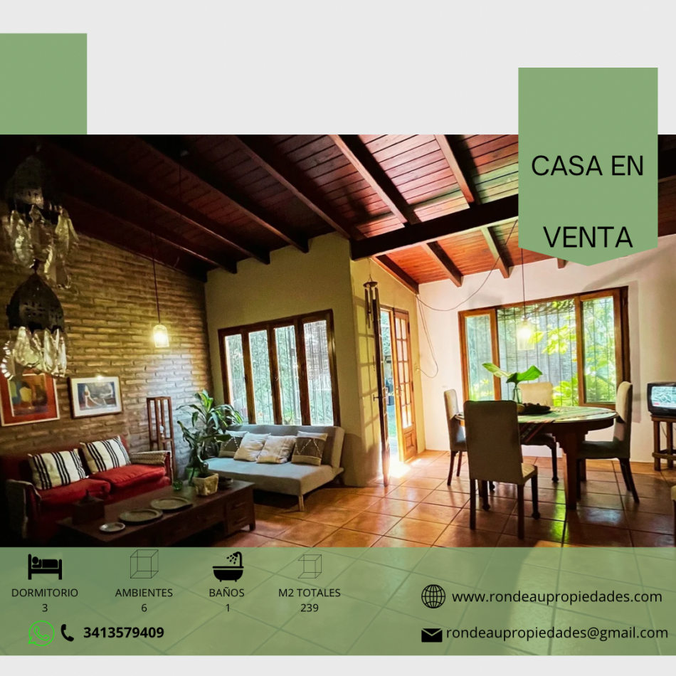 CASA DE 3 DORMITORIOS EN VENTA 