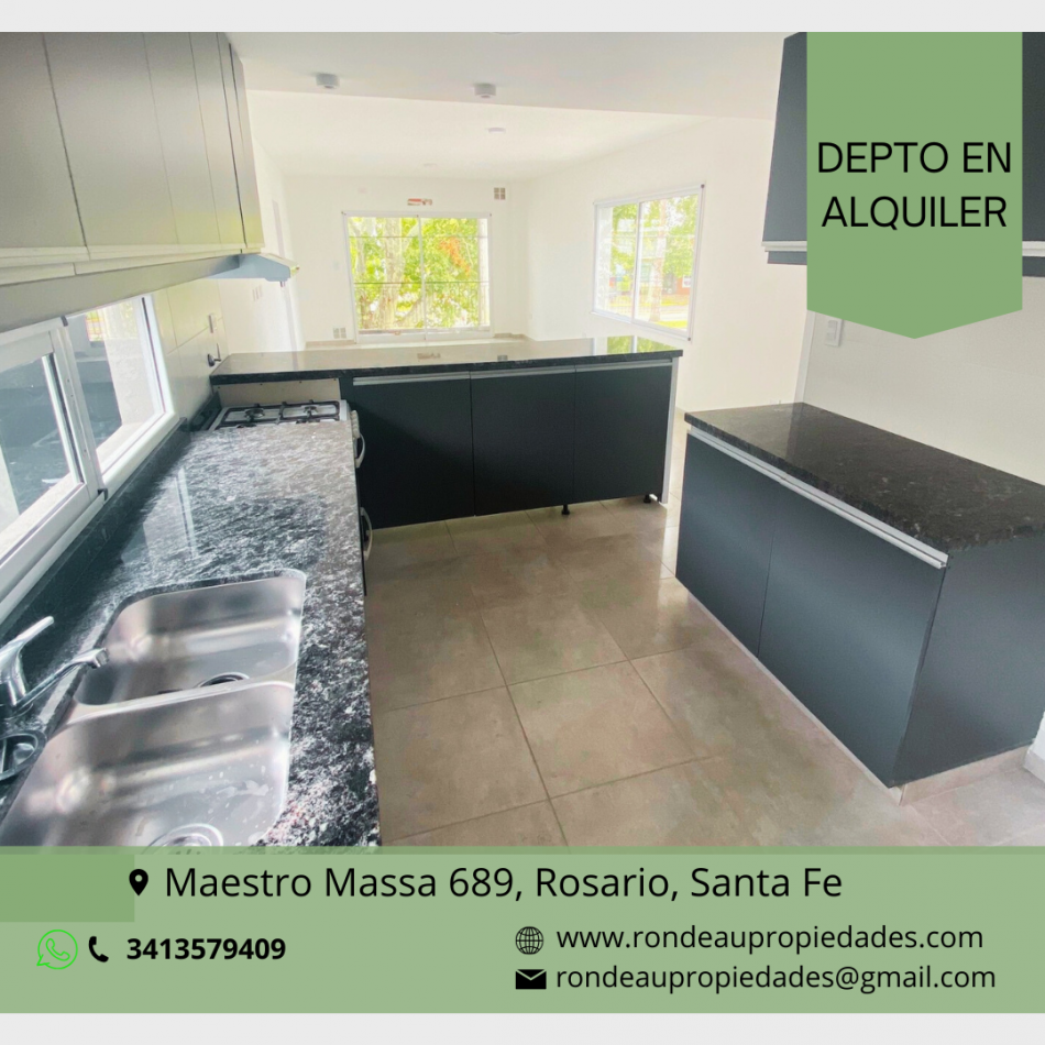 DEPARTAMENTO DE 2 DORMITORIOS CON COCHERA DOBLE