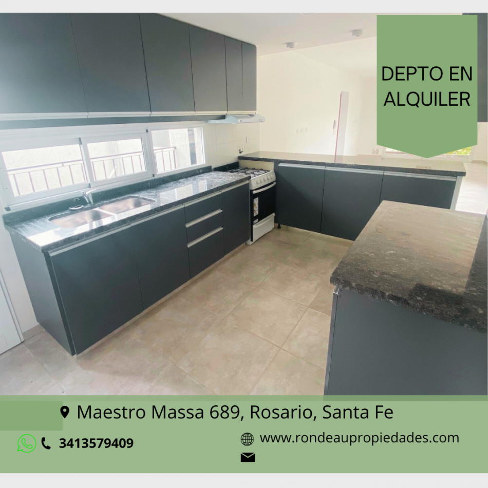 DEPARTAMENTO DE 2 DORMITORIOS CON COCHERA DOBLE