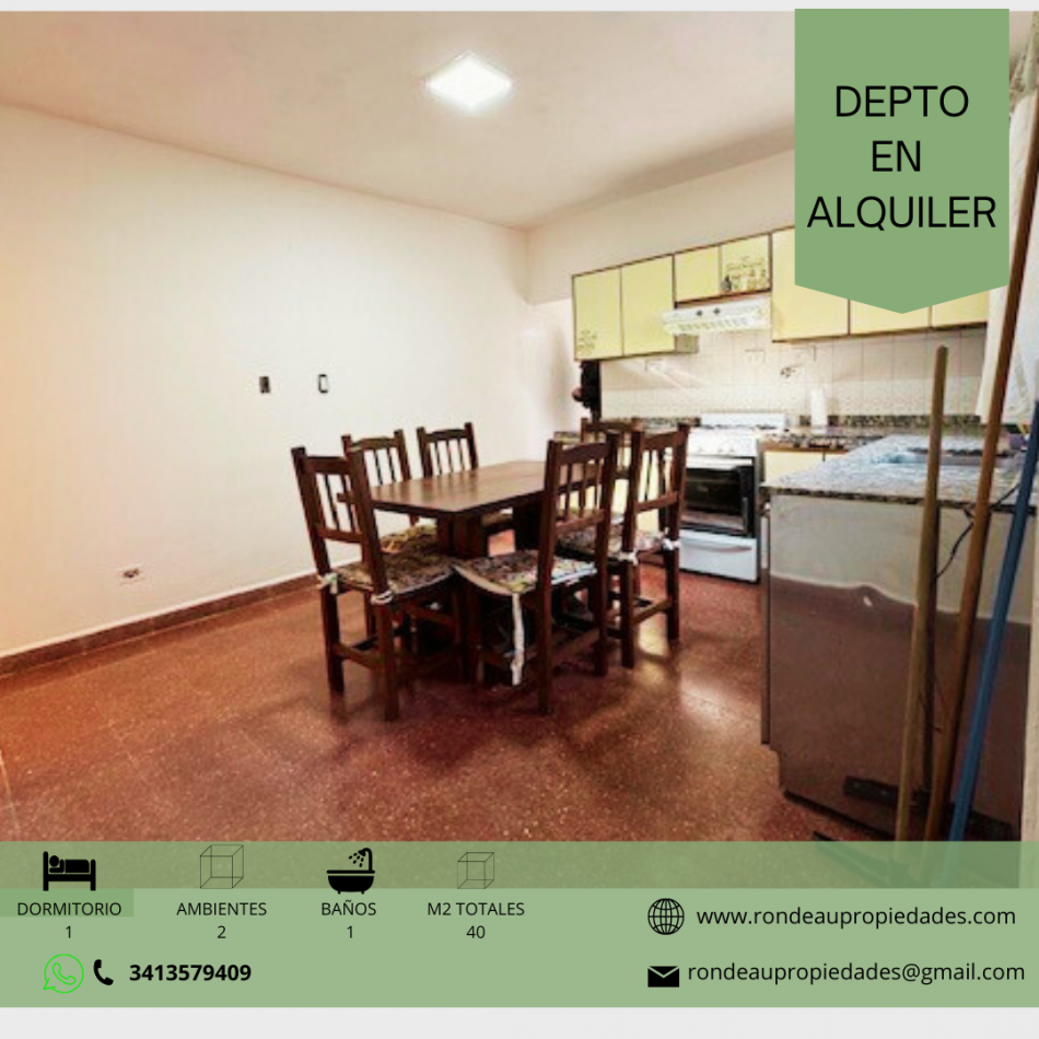 DEPARTAMENTO DE 1 DORMITORIO EN ALQUILER